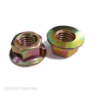 FLANGE NUTS STANDARD METRIC ZNC PLATED